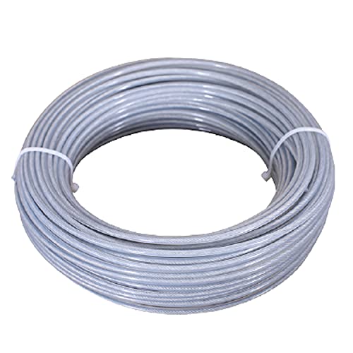 Trimmerfaden, Nylon-Stahldrahtkern-Freischneiderschnur, Hochleistungs-Rasentrimmerschnur, 3 mm × 40 m von YTACPN