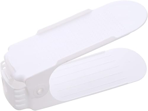 YTACPN Schuhfächer, Schuhhalter 5 Stück verstellbares Rack Organizer Schuhe Lagerung Stand Unterstützung Raum(White) von YTACPN