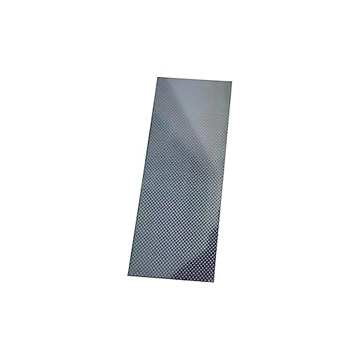 Carbon Flachleiste 1 Stück 100 mm x 250, 3K Carbonfaserplatten Hohe Härte Platte, Modellmaterial (2.0mm Twill Matte) von YTBHSHXZ
