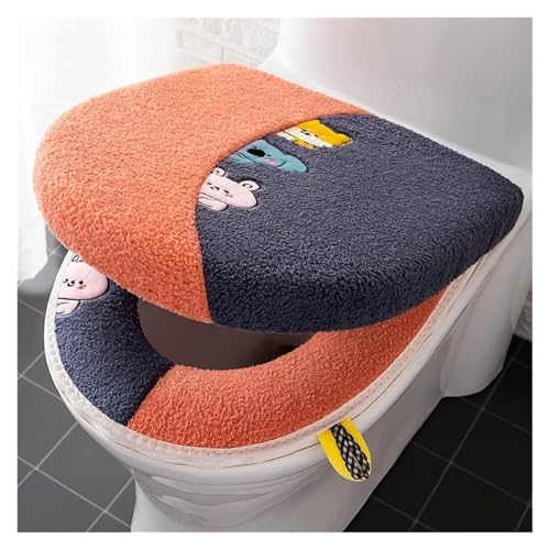 CushionBathroom Cover Set Dicker Plüschbezug + Bezug Home Decor Bidetmatte 2-teilig von YTBHSHXZ