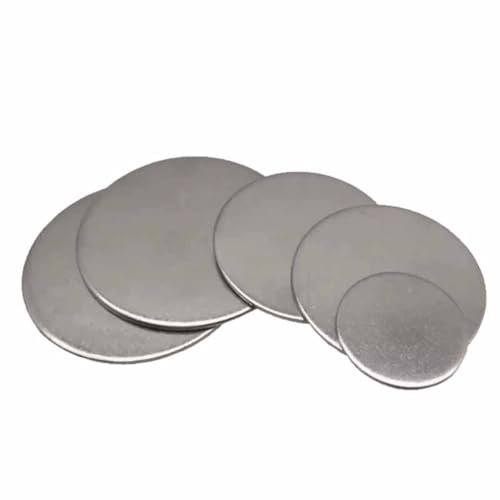 Runde Scheibe, Abstandsscheibe, rund, Durchmesser 15 mm – 26, Dicke 1,1/1,3/1,8/2,7 (24 mm x 1,3 mm, 10 Stück) von YTBHSHXZ