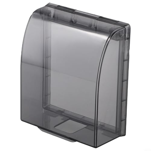 Wasserdichte Wandschalter-Steckdosenabdeckung, 10,5 x 11,8 4, cm, ABS-Schaltersteckdosengehäuse, Spritzschutz, Schalterbox von YTBHSHXZ