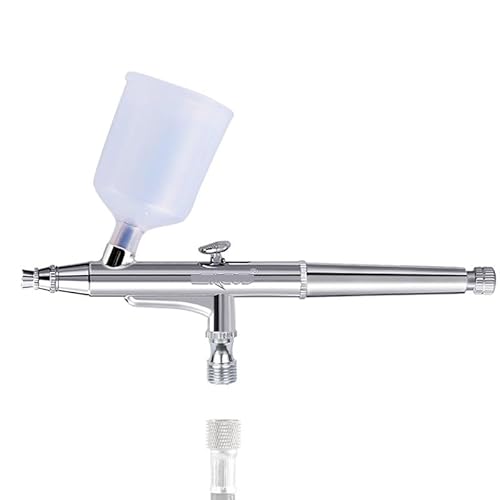 YTBHSHXZ, 0,3 mm Airbrush Set Double Action Feed Spritzpistole mit 20/40CC Becher und Verbinder und Reparaturschlüssel für Nail Art Cake von YTBHSHXZ