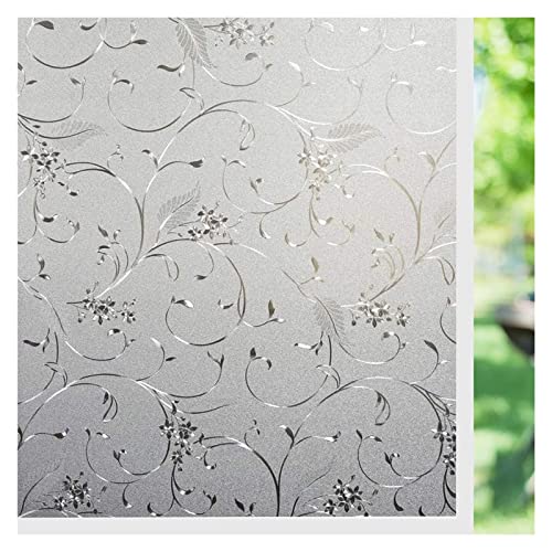 YTBHSHXZ, 3D-Dekor, statisch haftende, wärmeblockierende Glasfolie, Nicht klebender, Abnehmbarer Glasaufkleber, Anti-UV, for das Home Office(Khaki,90x200cm) von YTBHSHXZ