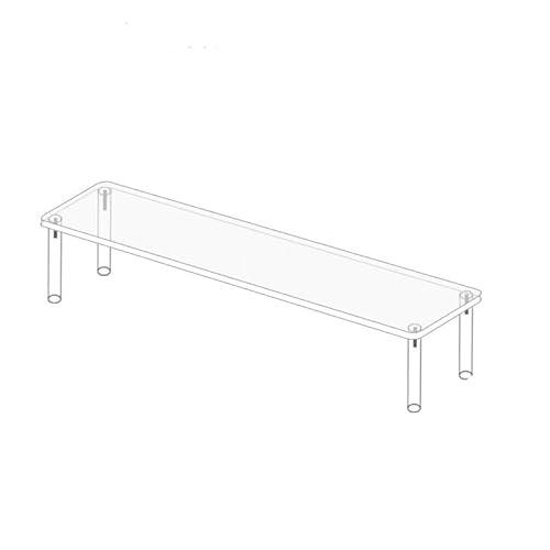 YTBHSHXZ, Acryl-Organizer mit 2/3 Ebenen, Aussteller, transparent, für Parfums (klar, 1 Ebene, 30 cm) von YTBHSHXZ
