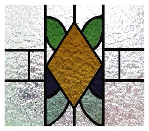 YTBHSHXZ, Buntglas, Dekorativer UV-Fensteraufkleber, Sichtschutz, mattiert, statisch haftend, Aufkleber for Zuhause(30,20X13 inches) von YTBHSHXZ