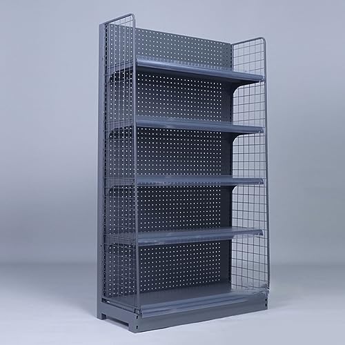 YTBHSHXZ, Obst- und Gemüsekorb mit 5 Regalen for die Küche, platzsparendes Supermarktregal mit Etiketten, verstellbares Design(Black,190x75cm/74.8 x 29.5in) von YTBHSHXZ