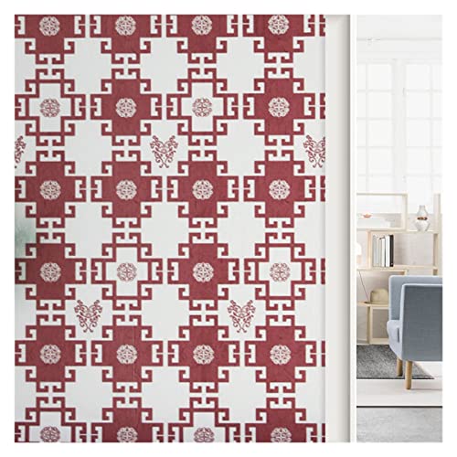 YTBHSHXZ, Selbstklebend, 90 x 500 cm, Vinyl, Selbstklebender Fensteraufkleber, Glasaufkleber, wasserdicht, Sonnenschutz, UV-Schutz, Schlafzimmer, Badezimmer(Auburn,45x300cm) von YTBHSHXZ