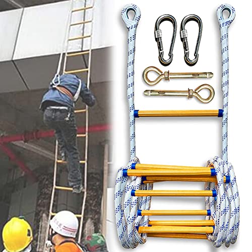 YTBHSHXZ Home Soft Rope Ladders Feuerleiter, 2-8 Semergency Ladder, Reufire Escape Ladder/16Ft/5M(65ft/20m) von YTBHSHXZ