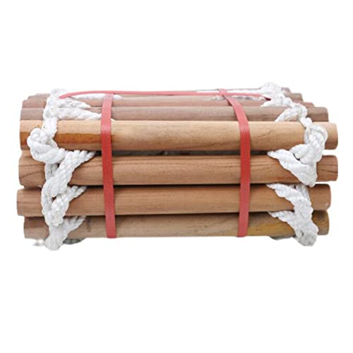 YTBHSHXZ Notfall-Brandschutz-Evakuierungsleiter, Nylon-Holzleiter, Kletterleiter for Kinder und Erwachsene mit Haken/20 m/65,6 Fuß(12m/39ft) von YTBHSHXZ