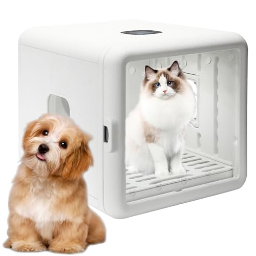 YTBHSHXZ Temperaturregelung und Timer, rechteckiger Trockner, schnelle Haustier-Trocknerbox for kleine mittelgroße Hunde Katzen(110V) von YTBHSHXZ
