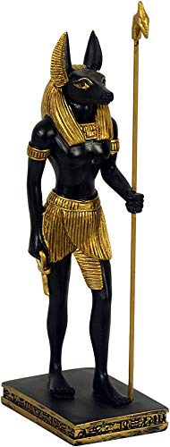 YTC Anubis ägyptischer Gott stehend schwarz-Gold 17,5cm von YTC