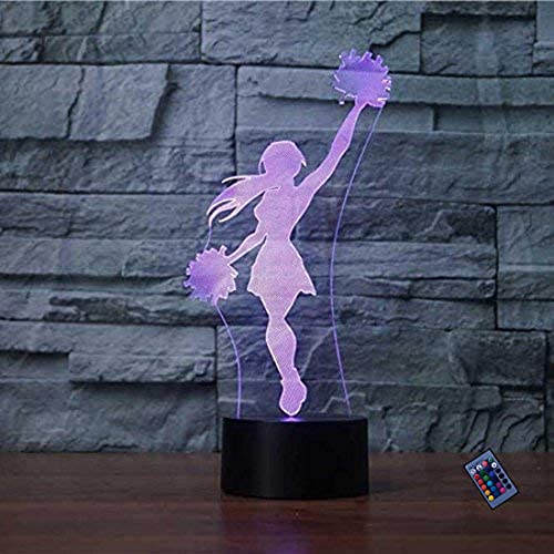 Kreative 3D Lala Spieler Nacht Licht 16 Farben Andern Sich Fernbedienung USB-Strom Touch Schalter Dekor Lampe Optische Täuschung Lampe LED Lampe Tisch Kind Geburtstag Weihnachten Geschenke von YTDZLTD