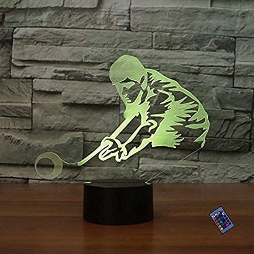 Optische Täuschung 3D Billard Nacht Licht 16 Farben Andern Sich Fernbedienung USB-Strom Touch Schalter Dekor Lampe LED Lampe Tisch Kinder Brithday weihnachten Geschenk von YTDZLTD