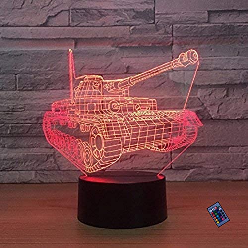 Optische Täuschung 3D Panzer Nacht Licht 16 Farben Andern Sich Fernbedienung USB-Strom Touch Schalter Dekor Lampe LED Lampe Tisch Kinder Brithday weihnachten Geschenk Optische Täuschung 3D Panzer Nacht Licht 16 Farben Andern Sich Fernbedienung USB-Strom Touch Schalter Dekor Lampe LED Lampe Tisch Kinder Brithday weihnachten Geschenk von YTDZLTD
