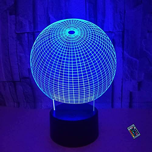 YTDZLTD Kreative 3D Kugel Nacht Licht 16 Farben Andern Sich Fernbedienung USB-Strom Touch Schalter Dekor Lampe Optische Täuschung Lampe LED Lampe Tisch Kinder Brithday Weihnachten Geschenke YTDZLTD Kreative 3D Kugel Nacht Licht 16 Farben Andern Sich Fernbedienung USB-Strom Touch Schalter Dekor Lampe Optische Täuschung Lampe LED Lampe Tisch Kinder Brithday Weihnachten Geschenke von YTDZLTD
