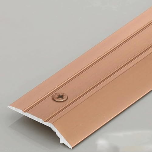 Aluminum Transition Strip with Screw,Threshold Ramp Reducer Divider Strip Laminate Flooring Edge Trim Cover for Hardwood Floors(Gold,90cm) von YTGHBIML