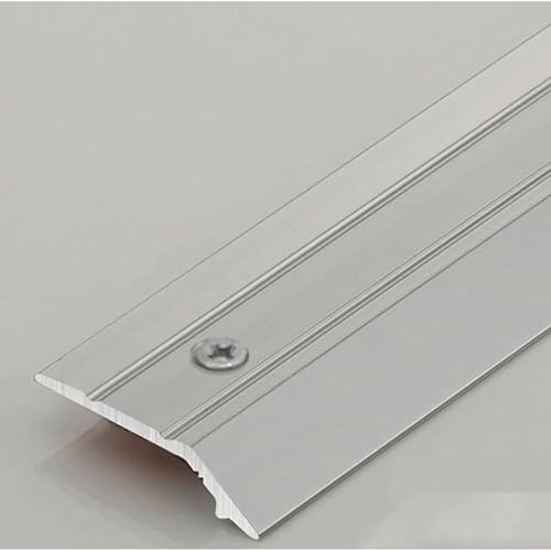 Aluminum Transition Strip with Screw,Threshold Ramp Reducer Divider Strip Laminate Flooring Edge Trim Cover for Hardwood Floors(Silver,90cm) von YTGHBIML