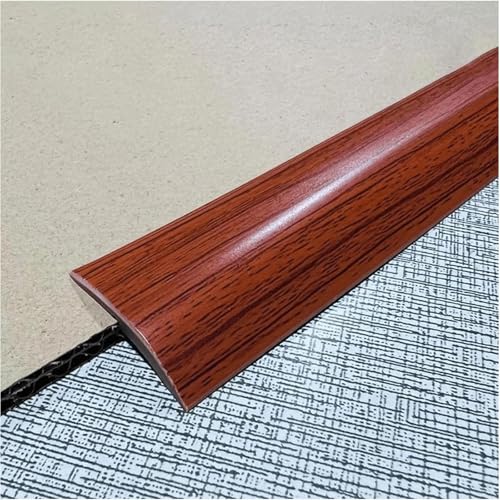 Self Adhesive Transition Strip,PVC Door Threshold Bar for Carpet Edges and Floors-Door Thresholds Less Than 5mm High Floor Flat Divider Strip(Rosso,4m/13ft) von YTGHBIML