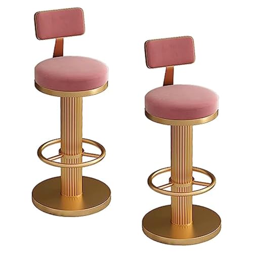 YTGHBIML Barhocker mit drehbarem Hebebügel, 2er Set, Barhocker mit gepolsterter Rückenlehne, hohe Hocker, moderne Barhocker für Küchentheke und Esszimmer YTGHBIML Barhocker mit drehbarem Hebebügel, 2er Set, Barhocker mit gepolsterter Rückenlehne, hohe Hocker, moderne Barhocker für Küchentheke und Esszimmer von YTGHBIML