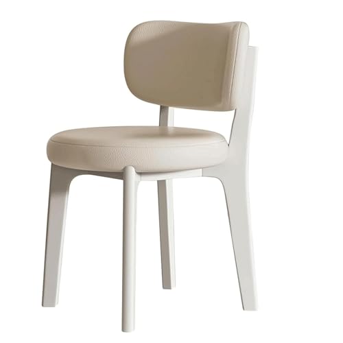 YTGHBIML eßzimmerstühle Ergonomischer Esszimmerstuhl, gepolsterte Leder-Esszimmerstühle, Küchenstühle mit gebogener Rückenlehne und Holzbeinen, Esszimmerstuhl Ergonomischer von YTGHBIML