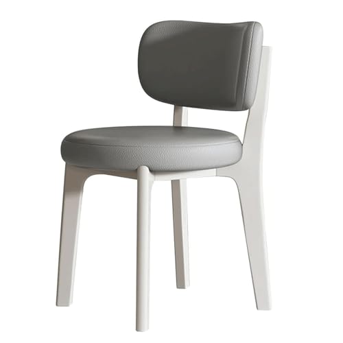 YTGHBIML eßzimmerstühle Ergonomischer Esszimmerstuhl, gepolsterte Leder-Esszimmerstühle, Küchenstühle mit gebogener Rückenlehne und Holzbeinen, Esszimmerstuhl Ergonomischer von YTGHBIML