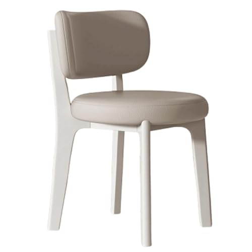 YTGHBIML eßzimmerstühle Ergonomischer Esszimmerstuhl, gepolsterte Leder-Esszimmerstühle, Küchenstühle mit gebogener Rückenlehne und Holzbeinen, Esszimmerstuhl Ergonomischer von YTGHBIML