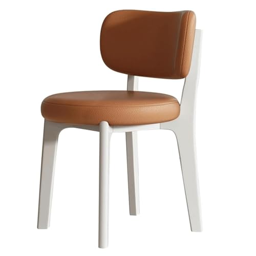 YTGHBIML eßzimmerstühle Ergonomischer Esszimmerstuhl, gepolsterte Leder-Esszimmerstühle, Küchenstühle mit gebogener Rückenlehne und Holzbeinen, Esszimmerstuhl Ergonomischer von YTGHBIML