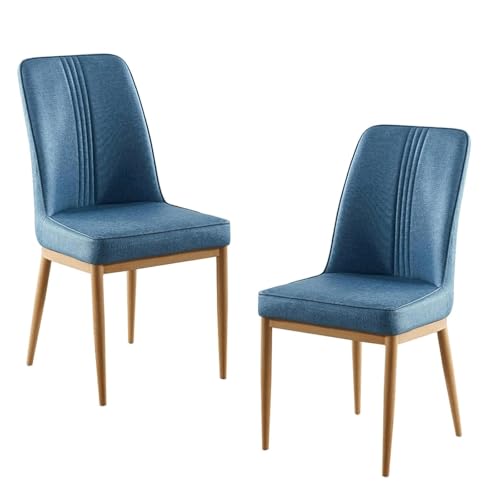 YTGHBIML eßzimmerstühle Ergonomischer Esszimmerstuhl mit Lederpolsterung, 2er-Set, Mid-Century-Esszimmerstuhl-Set, Moderne Küchenstühle Ergonomischer von YTGHBIML