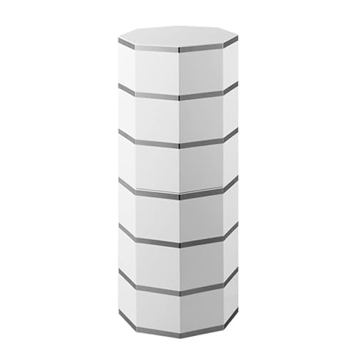 YTGHBIML schuhschränke Runder Schuhregal-Turm aus Metall mit 3/6/9 Ebenen, zylindrischer, um 360° drehbarer Schuhschrank für den Eingangsbereich, Flur, platzsparendes Schuhregal effiziente Lagerung von YTGHBIML