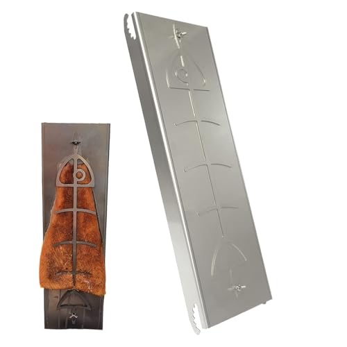 Edelstahl Flammlachs Halter - Grillrost Für Fisch Und Lachs - Stabiler Grillhalter Outdoor Zubehör Für Camping Garten Terrasse von YTGOCN