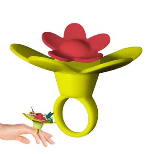 Handheld Hummingbird Feeder, Hummingbird Hand Feeder - Tragbare Handheld -Birdfeeder -Ring | Hand Silicon Creative Feeder Barch für Handfütterung für Gartenfenster im Freien im Freien von YTGOCN