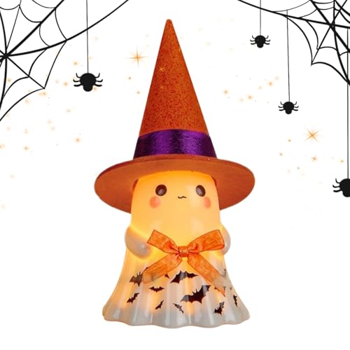 Leuchtende Geister Deko - Resin Halloween Deko Geister Für Innenraum | Saisonale LED Dekofigur für Zuhause Kamin Tisch Party Leuchtende Geister Deko - Resin Halloween Deko Geister Für Innenraum | Saisonale LED Dekofigur für Zuhause Kamin Tisch Party von YTGOCN