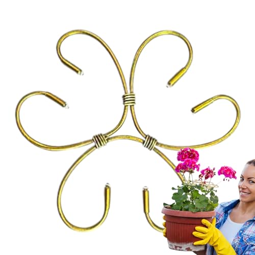 Pflanzenblatt Halter | Monstera Stützhalter Stängelhalterung,Metall Klemmpfähle Wiederverwendbare Blumen Rankhilfe Gartenbedarf Für Innen Und Außen Zur Blumen Stabilisierung von YTGOCN