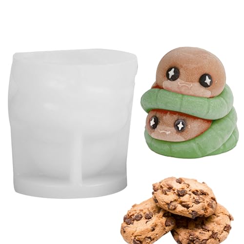 Silicone Kuchenformen,3D Schlangen Schokoladenformen - Tiergießform Für Kerzen Süßigkeiten Ton Schokolade Kekse Seife | Backen Basteln Handwerk Projekte von YTGOCN
