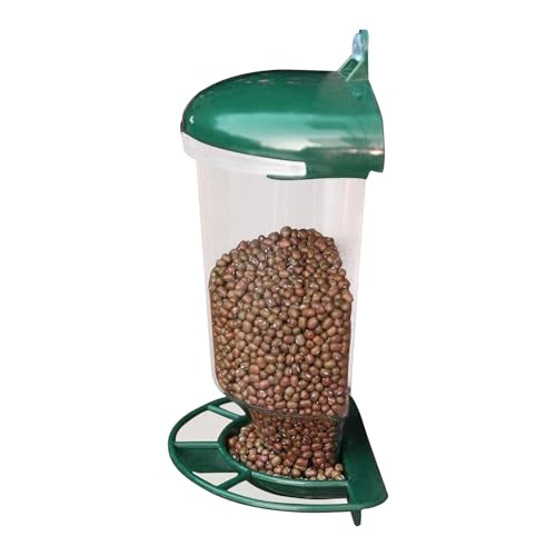 Vogelfutterstationen Für Den Außenbereich | Automatischer Futterbehälter Mit Saugnapf | Outdoor Vogelfutterhäuser Als Deko Für Garten, Balkon, Terrasse & Hinterhof von YTGOCN