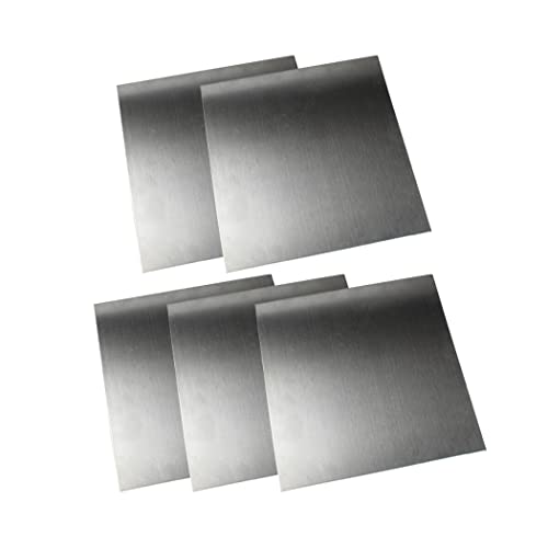 YTGZS 6061 Aluminium Panel Platte Alublech Blechzuschnitt Dicke 1mm bis 10mm,Länge 200mm Breite 200mm,200mmx200mmx1mm 5pcs von YTGZS