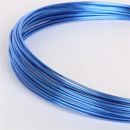 YTGZS Aluminiumdraht Hochwertiger Draht zum Basteln und Modellieren Dekodraht aus Aluminium,Mehrfarben Durchmesser 1mm Länge 50m,Blau von YTGZS