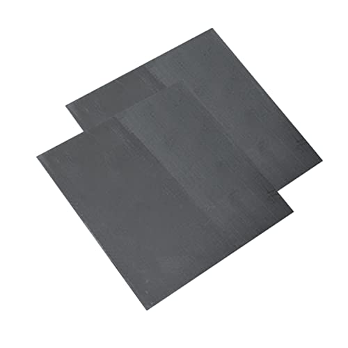 YTGZS Graphitfolie Platten Elektrodenplatte aus Reinem Graphit, Leitfähige Hohe Temperatur Beständigkeit,Länge 100mm Breite 100mm,Dicke 3mm bis 25mm 2St,Thickness 3mm von YTGZS