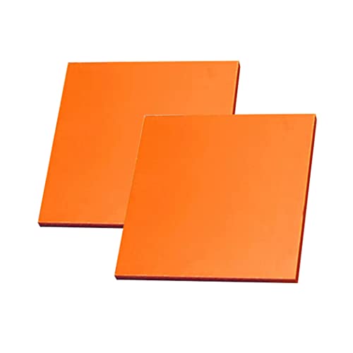 YTGZS Orange Rot Bakelite Phenolblatt Harz-Flache Platte Blatt Platten Platten Platinen Für PCB Mechanische,Länge 300mm Breite 300mm Dicke 5mm bis 10mm 2 Stück,300mmx300mmx8mm von YTGZS