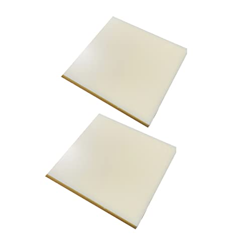 YTGZS Plastikplatte Creme Farben ABS Kunststoffplatten Platten für Basteln,Heimdekoration usw Länge 200mm Breite 200mm 2St,200mmx200mmx4mm von YTGZS