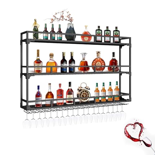 YTLEMON Weinregal zur Wandmontage (Gold, 100) von YTLEMON