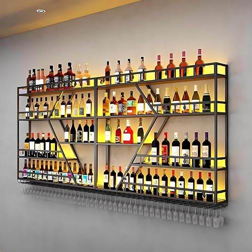 YTLEMON ZSJJ 4 Schubladen Weinregal zur Wandmontage (200CM) von YTLEMON