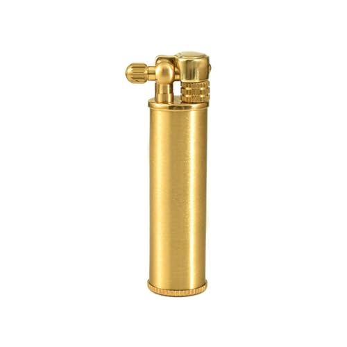 (Verkauft ohne Kerosin), tragbares Feuerzeug, kompakt, nachfüllbar, weiche Flamme, Geschenk (lang) von YTMY