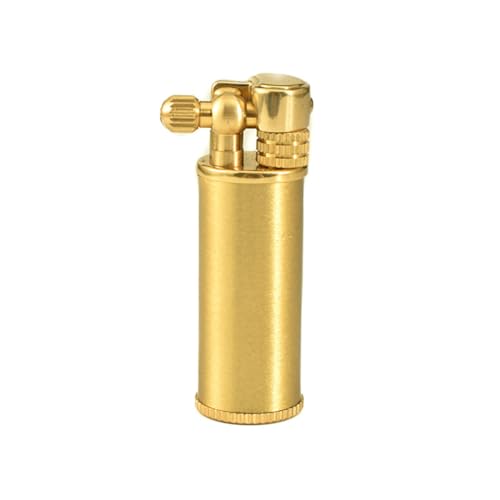 (Verkauft ohne Kerosin) Tragbares Feuerzeug Kompakt Nachfüllbar Weiche Flamme Feuerzeug Geschenk (Mid) von YTMY