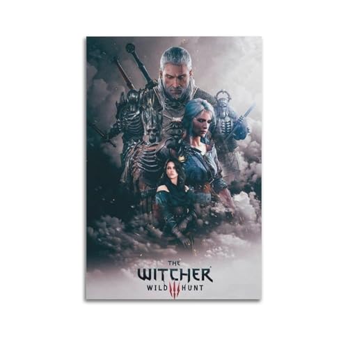 YTNBENE The Witcher 3 Videospiel-Poster, 3 Poster, dekorative Malerei, Leinwand, Wandposter und Kunstdruck, moderne Familienschlafzimmer-Dekoration, Poster, 60 x 90 cm YTNBENE The Witcher 3 Videospiel-Poster, 3 Poster, dekorative Malerei, Leinwand, Wandposter und Kunstdruck, moderne Familienschlafzimmer-Dekoration, Poster, 60 x 90 cm von YTNBENE