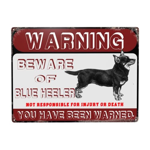 Metallschild "Beware Of Beaver", Warnschild, Sicherheitsschilder für Zuhause, Outdoor, Garten, 40,6 x 30,5 cm von YTOMEAT