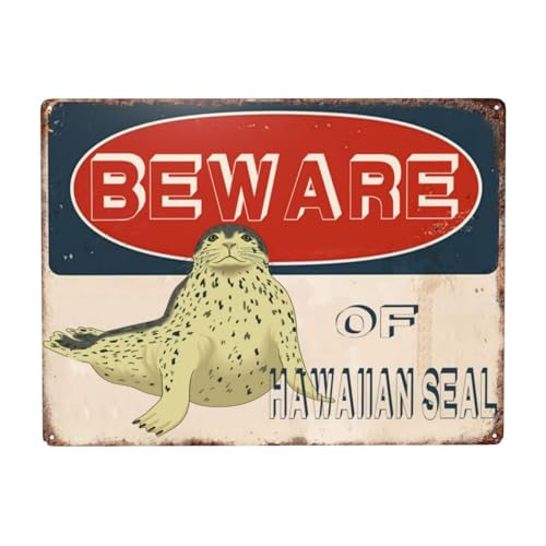 Metallschild mit Aufschrift "Beware Of Hawaii", 40,6 x 30,5 cm Metallschild mit Aufschrift "Beware Of Hawaii", 40,6 x 30,5 cm von YTOMEAT