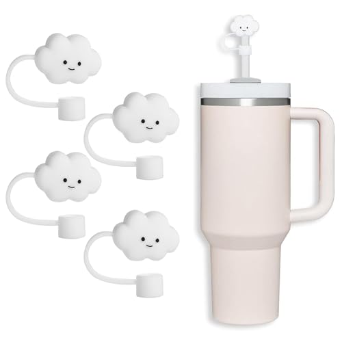 YTOOK 4 Stück Wolke Silikon Strohhalm Abdeckung für Stanley Becher Kompatibel mit 2.0 30oz/40oz Tassenform Strohhalm Abdeckung Auslaufsicher und Staubdicht Strohhalm Topper YTOOK 4 Stück Wolke Silikon Strohhalm Abdeckung für Stanley Becher Kompatibel mit 2.0 30oz/40oz Tassenform Strohhalm Abdeckung Auslaufsicher und Staubdicht Strohhalm Topper von YTOOK