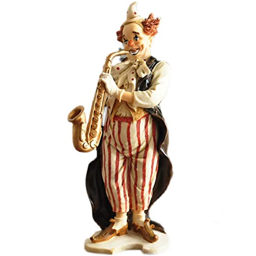 YTOOZ Clown-Modell-Dekoration, Zirkus-Clown-Statue, Kunstharz, bemalt, Handwerk, Heim-Desktop-Sammlung, Dekoration, Geschenk von YTOOZ